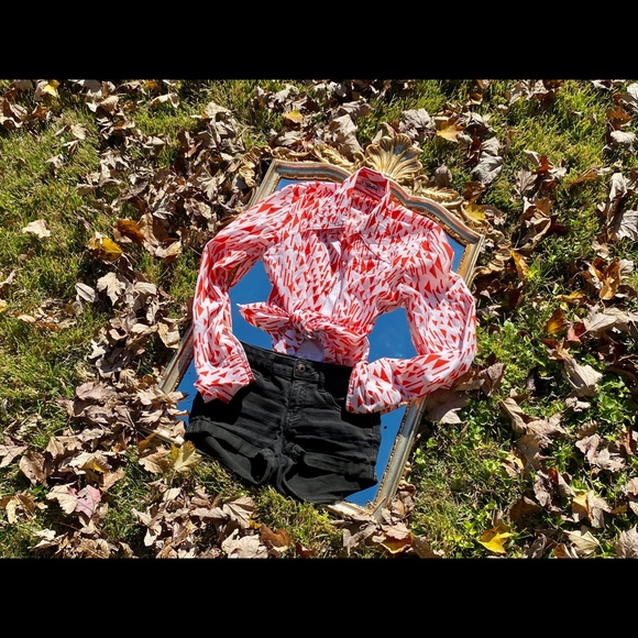 Retro Patterned Collared Shirt - Picture 3 of 4